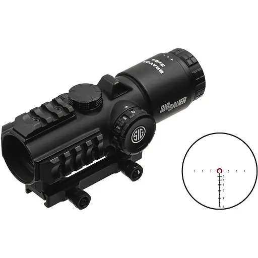 Прицел призматический Sig Optics BRAVO3 BATTLE SIGHT, 3X24MM HORSESHOE DOT ILLUM RETICLE