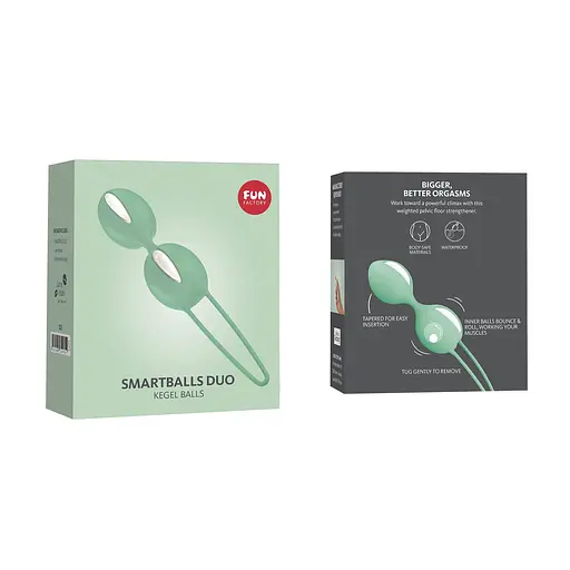 Вагинальные шарики Fun Factory Smartballs Duo, 17.5 см, мятный - фото 3