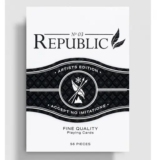 Карты игральные Cartamundi Black Republics Deck - Artist Edition (deck black) (PC_ELBRDAE) - фото 1