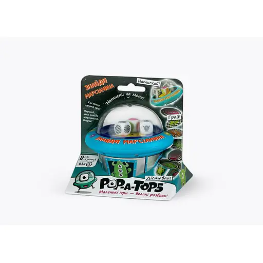 Настольная игра Fun Games Shop Pop-A-Tops: Найди марсианина (Pop-A-Tops: Match a Martian) (укр.) (FGS62) - фото 1