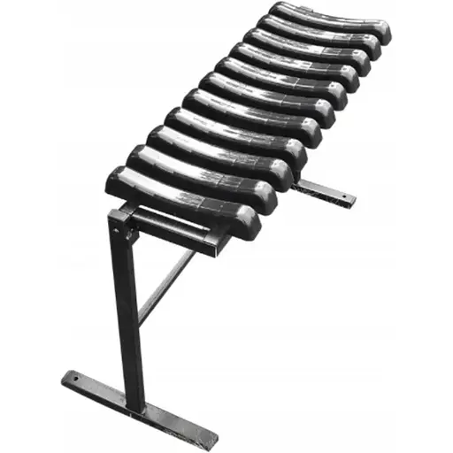 Скамья на кладбище Chomik Twist складная с основой черный - фото 8