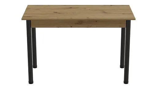 Стіл кухонний Ferrum-decor Беніта 75x120x70 Чорний ДСП Дуб Артізан 16мм (FRD-105697)