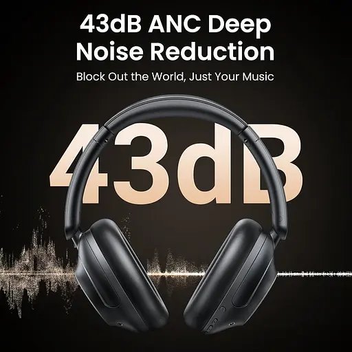 Навушники UGREEN HP202 HiTune Max5 Hybrid ANC Black - фото 2