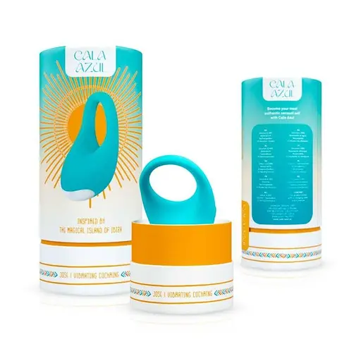 Ерекційне кільце Cala Azul Jose Vibrating Cockring - фото 8
