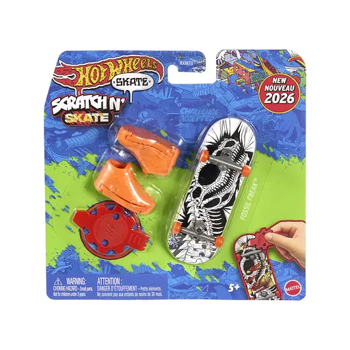 Скейт із взуттям для пальчиків Hot Wheels Круте перетворення Hot Wheels в асортименті (HXM73) - фото 3