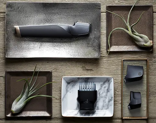 Триммер Panasonic для бороды, усов, головы и тела, сеть+акум., насадок-2, чехол, быстрая зарядка, черно-золотой - фото 7