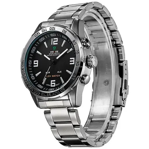 Наручний годинник чоловічий Weide Standart Silver Сріблястий (991)