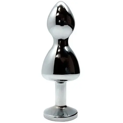 Металева анальна пробка Wooomy Lollypop Double Ball Metal Plug M діаметр 3.1 см довжина 9.4 см - фото 2