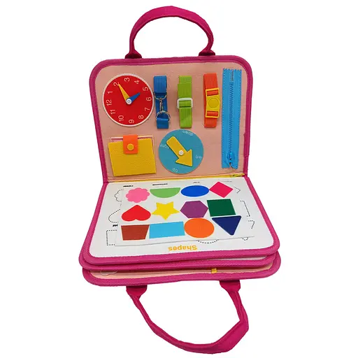 Дитяча розвиваюча сумочка-логіка Bambi XX4028 тактильні, розвиваючі вправи, з фетру - фото 3