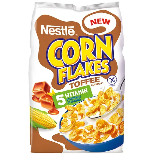 Готовий сухий сніданок Nestle Corn Flakes зі смаком тофі з вітамінами 400 г