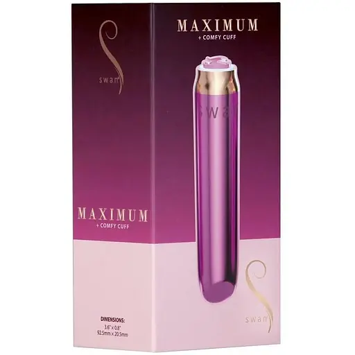 Вибропуля Swan Maximum + Comfy Cuff Pink - фото 8