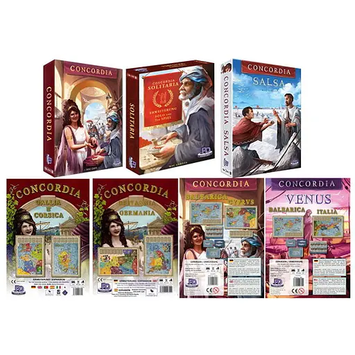 Настольная игра PD-Verlag Конкордия + 6 дополнений (англ.) (9708+6) - фото 1