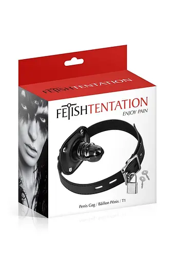 Кляп с маленьким фаллоимитатором Fetish Tentation Penis Gag T1 - фото 2