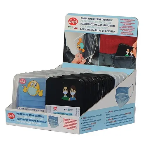 Футляр для зберігання масок Snips портативний чорний - фото 10