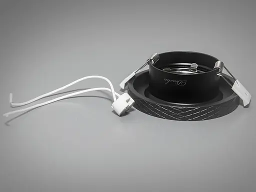 Сучасний декоративний точковий світильник з алюмінію, чорний світильн - фото 2