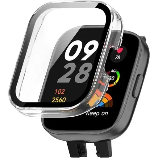 Чехол-накладка DK Пластик Gloss Glass Full Cover для Xiaomi Redmi Watch 3 (clear)