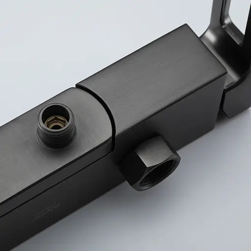 Смеситель для ванны Gappo G3217-9 оружейная сталь Графитовый хром - фото 3