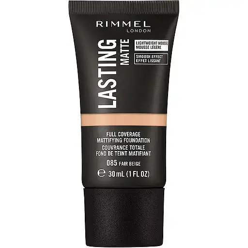 Тональная основа Rimmel Lasting Matte тон 085 (Fair Beige) 30 мл - фото 1