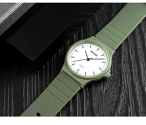 Наручний годинник жіночий Skmei 1419 Army Green, 1419AG (18414) - фото 5