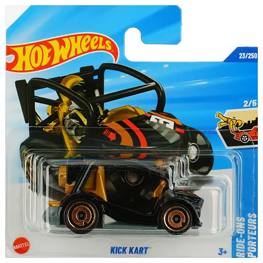 Базова машинка Hot Wheels Ride-Ons Kick Kart чорно-жовта (5785) JBB90-N521    