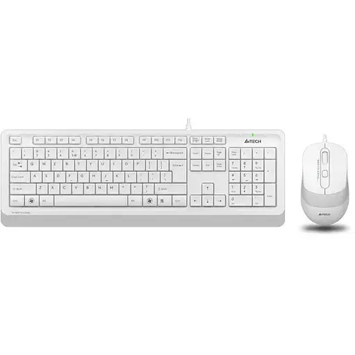 Комплект A4Tech Fstyler Sleek Multimedia Comfort F1010, White, клавіатура+миша, USB