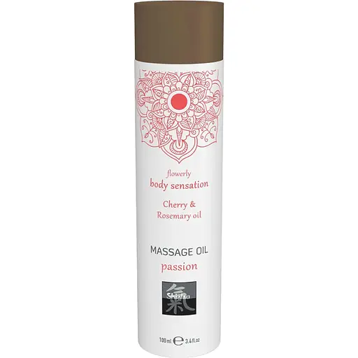 Масажна олія Hot Shiatsu Body Massage Oil вишня і розмарин, 100 мл