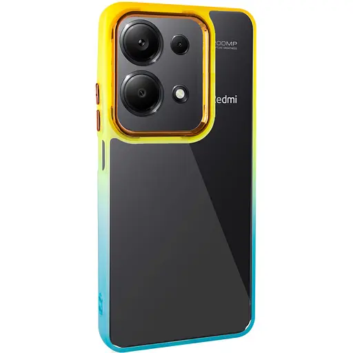 Чохол Epik TPU+PC Fresh sip series для Xiaomi Redmi Note 13 Pro 4G/Poco M6 Pro 4G/Note 14S Бірюзовий/Помаранчевий