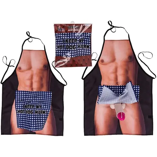 Кухонний фартух з плюшевим пенісом Apron Men Body