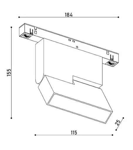 Світильник магнітний трековий Kloodi KDMG-BOOK112 PC 6W 3K BK - фото 4