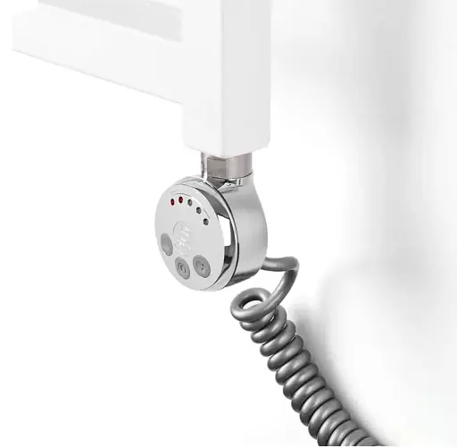 Електричний нагрівач ТЕН для рушникосушки TERMA MEG 300W хром кабель спіральний - фото 2