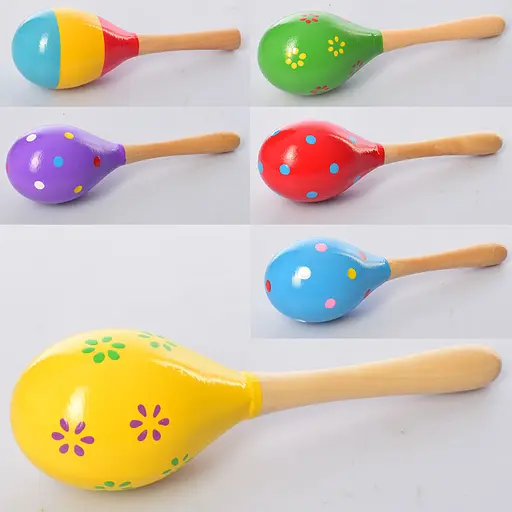 Маракас деревянный, MD2193 (в ассортименте) - фото 2