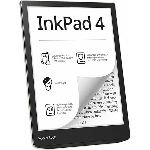 Електронна книга з підсвічуванням PocketBook 743G InkPad 4 Stundust Silver (PB743G-U-CIS) - фото 10