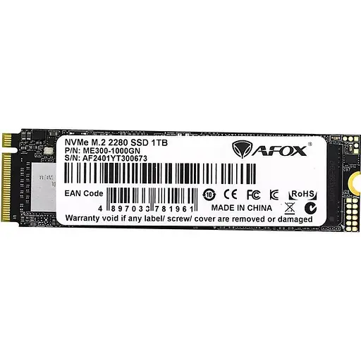 SSD накопитель AFOX ME300 1TB (ME300-1000GN) [142432] - фото 2