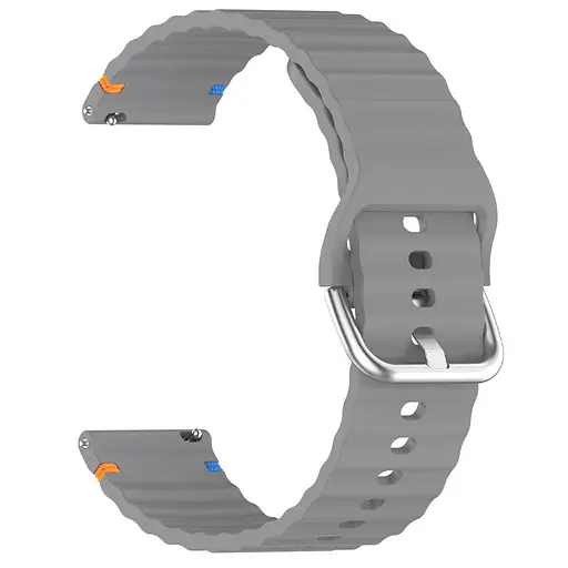 Силиконовый ремешок Wavy для Smart Watch 20mm Gray - фото 2