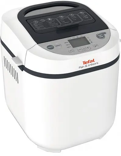 Tefal Хлебопечка Pain&Tresor Pain&Tresor 700Вт программ-1 максиальный вес -1 кг форма-прямоугольник пластик белый - фото 1
