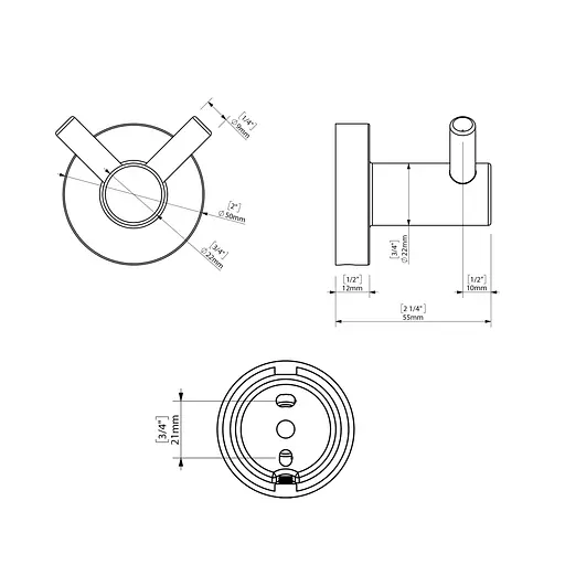 Крючок двойной Sonia ASTRAL 181582 (000026844) - фото 5