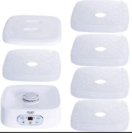 Сушарка для грибів трав і снеків дегідратор Adler AD 6658 - фото 6