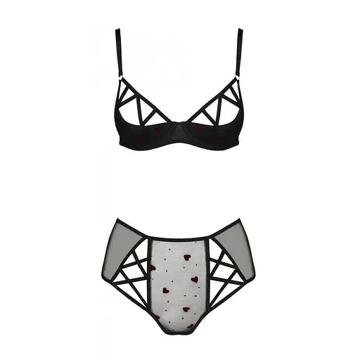 Еротичний комплект із малюнком Passion LOVELIA BIKINI black L/XL - фото 3