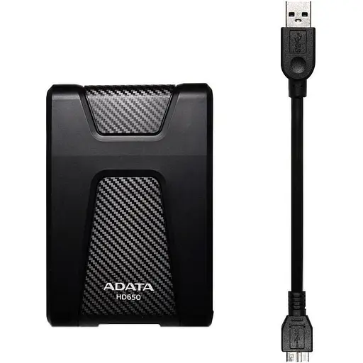 Внешний жесткий диск Adata портативный DashDrive Durable HD650 2 ТБ AHD650-2TU31-CBK черный - фото 4