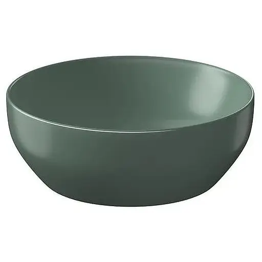 Умивальник на стільницю Cersanit Larga круглий 40x40 зелений матовий K677-049 - фото 1