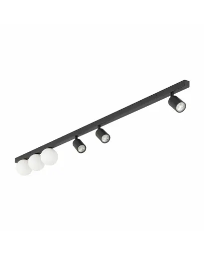 Світильник поворотний, спот TK Lighting 10003 Vox GU10+G9 6x10+6W IP20 Bk - фото 1