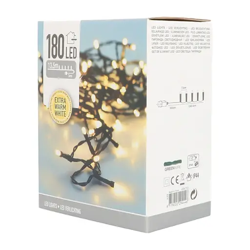 180 светодиодных светильников Очень тёплый белый | Внутреннее и внешнее использование - фото 2