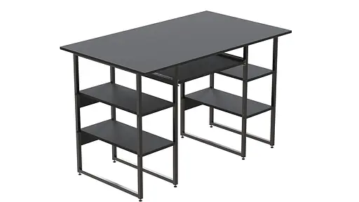 Компьютерный стол Тим 75x120x70 черный ДСП Сосна Кембра 32мм FRD-103979