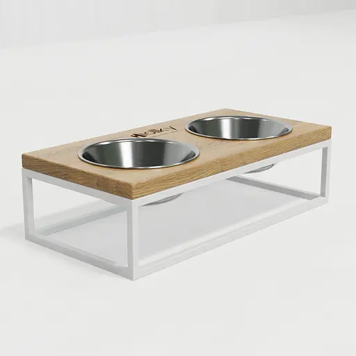 Hollky Base M — миски на підставці для середніх собак та великих котів (2 × 0,95 л) - фото 5