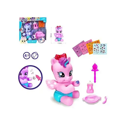 Поні з чарівною паличкою, світло, звук, 25x25x13 см, 88424 (В асортименті) - фото 2