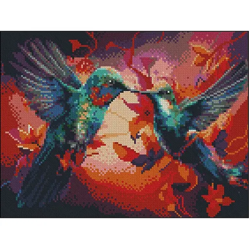 Алмазная мозаика без подрамника Колибри Strateg ZAV3040-46, 30х40 см - фото 1