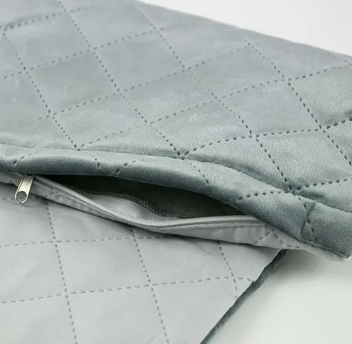 Чехол на подушку Руно 50х70 VeLour "Dark Grey ромб" 382.55_Dark Grey ромб - фото 5