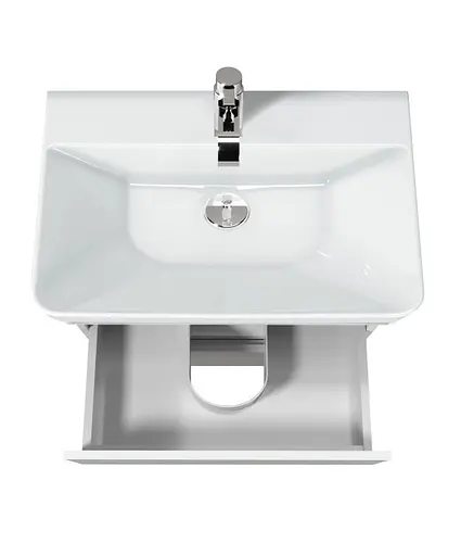 Тумба Мойдодир MoonShine 70 з умивальником Vivace 70 підлогова Білий - фото 5