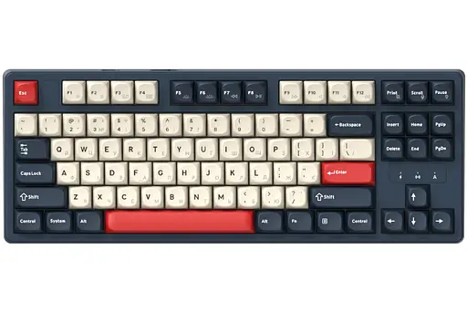 Клавиатура игровая механическая GamePro MK-285-BL Asgard Ragnar Keychron Super Red Switch Bluetooth 5.2/2.4 ГГц/USB Blue - фото 1