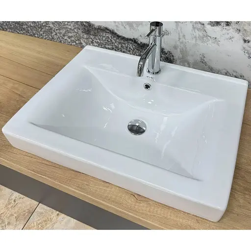 Умивальник VBI Bagnara 60 white врізний VBI-018062, Білий - фото 1